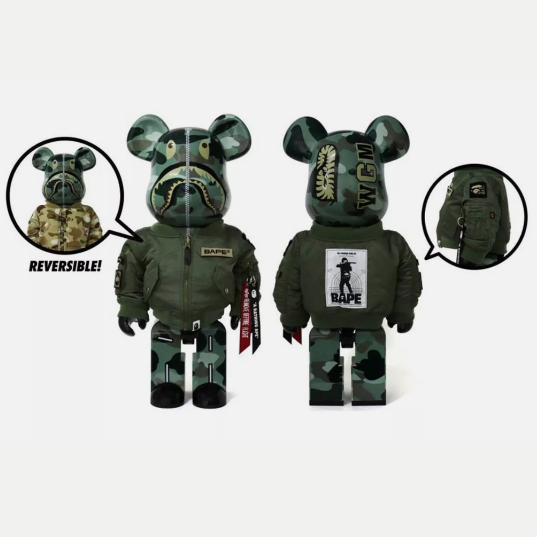 Bearbrick Bape x Alpha 1000%